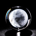 the MOON - 6cm Moon Globe Crafts Miniature Crystal Ball