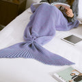 the MERMAID TAIL - 10 Colors Handmade Knitted Mermaid Tail Blanket