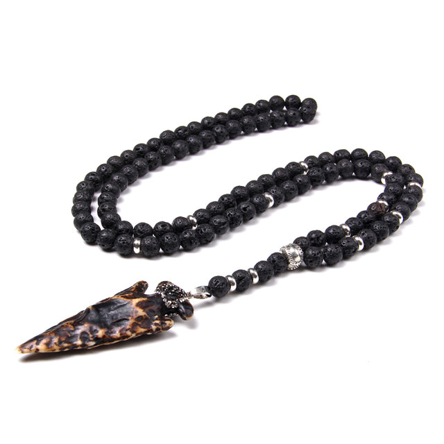 the TOTEM - Natural Australian Zebra Stone Necklace