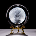 the MOON - 6cm Moon Globe Crafts Miniature Crystal Ball